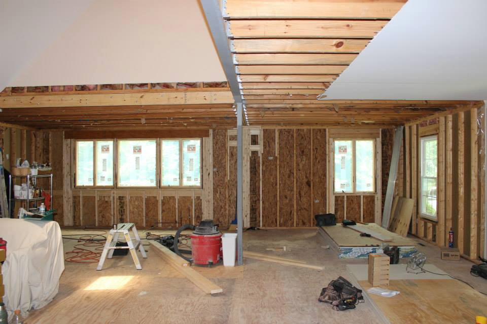 Transitional home design photo in Richmond
