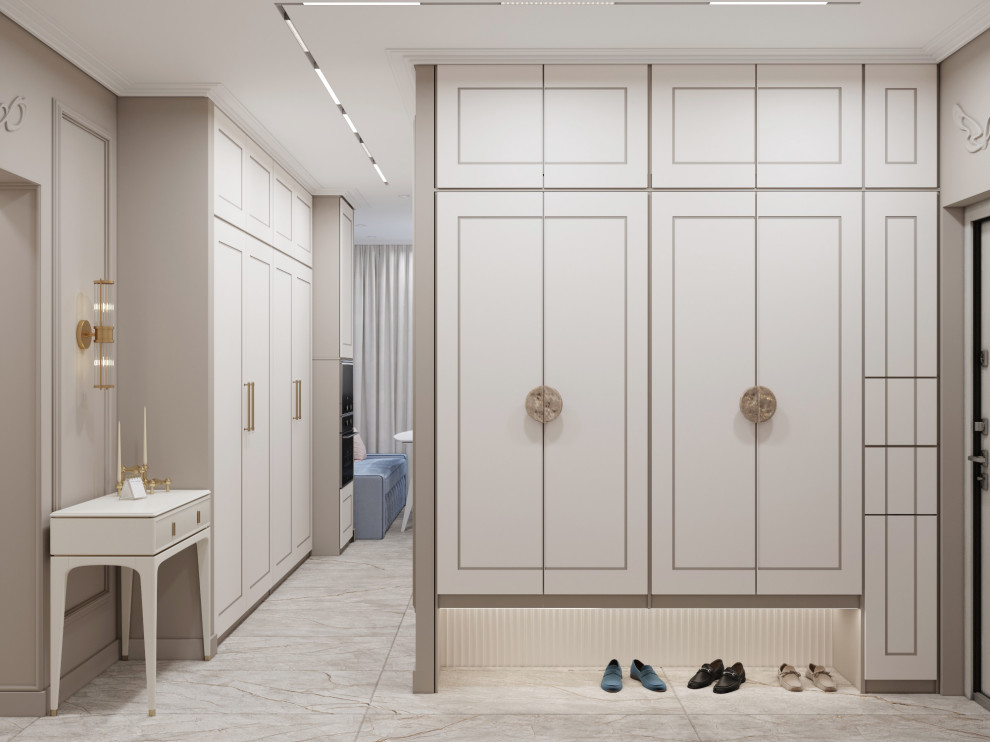 Коридор/холл в неоклассике по ул.Никулинская г.Москва