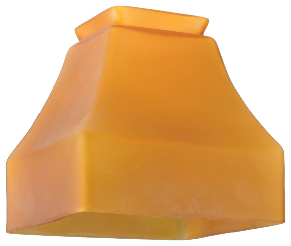 5Sq Bungalow Frosted Amber Shade