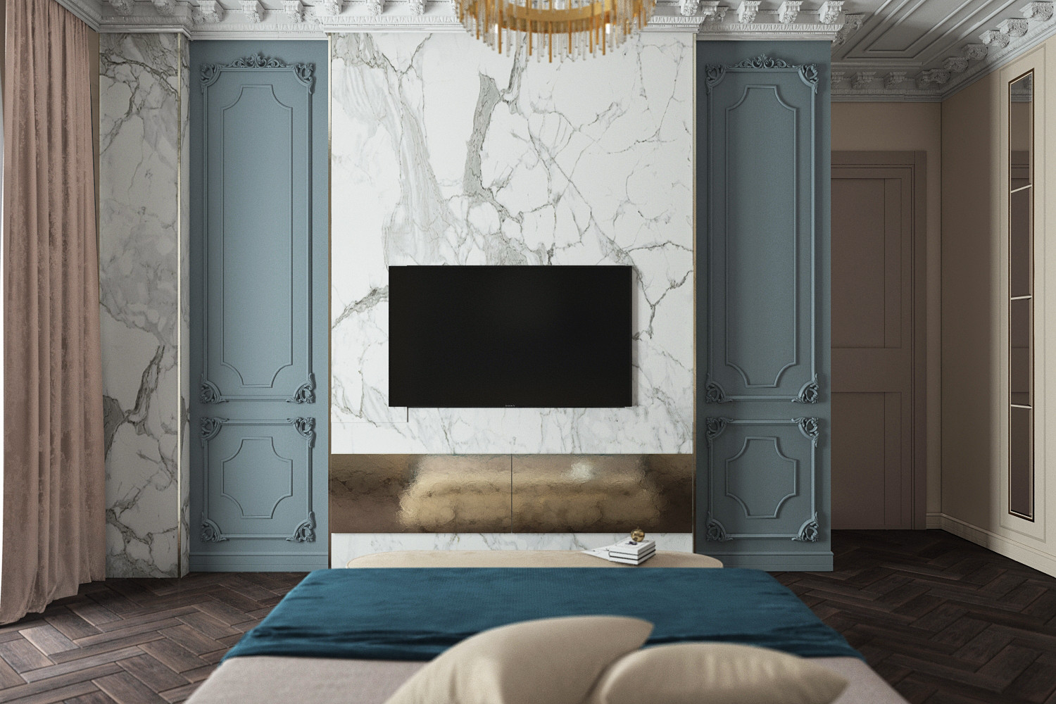 Villa  sul mare con la  vista Vesuvio