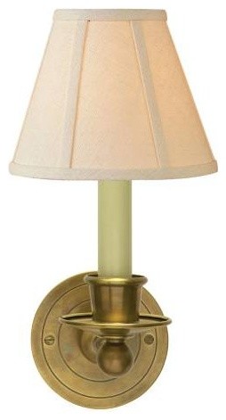 Visual Comfort S2001HAB-L Studio Classic 1 Light Wall Sconce in Hand Rubbed Anti