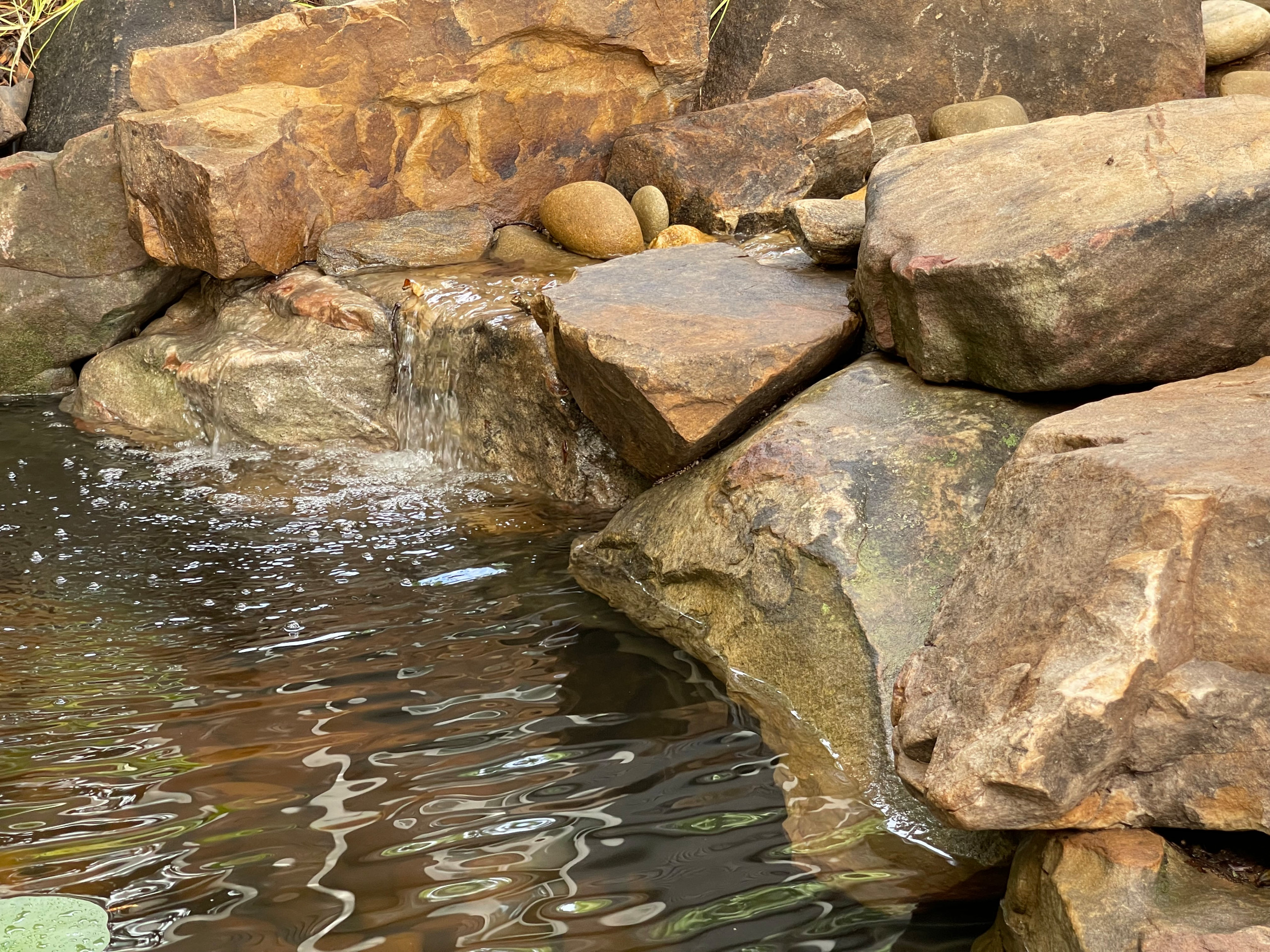 Waterfall into pond