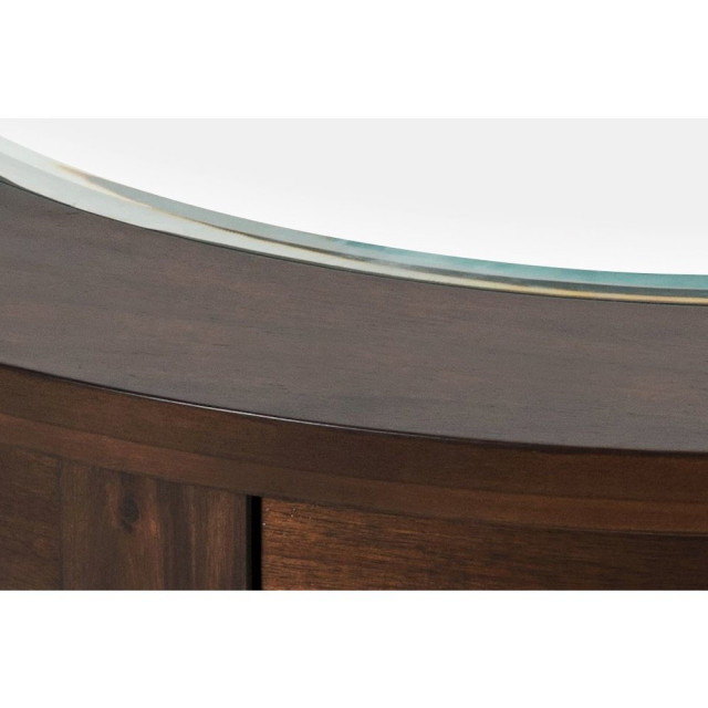 Urban Icon Contemporary 42 Round Counter Height Glass Inlay Dining
