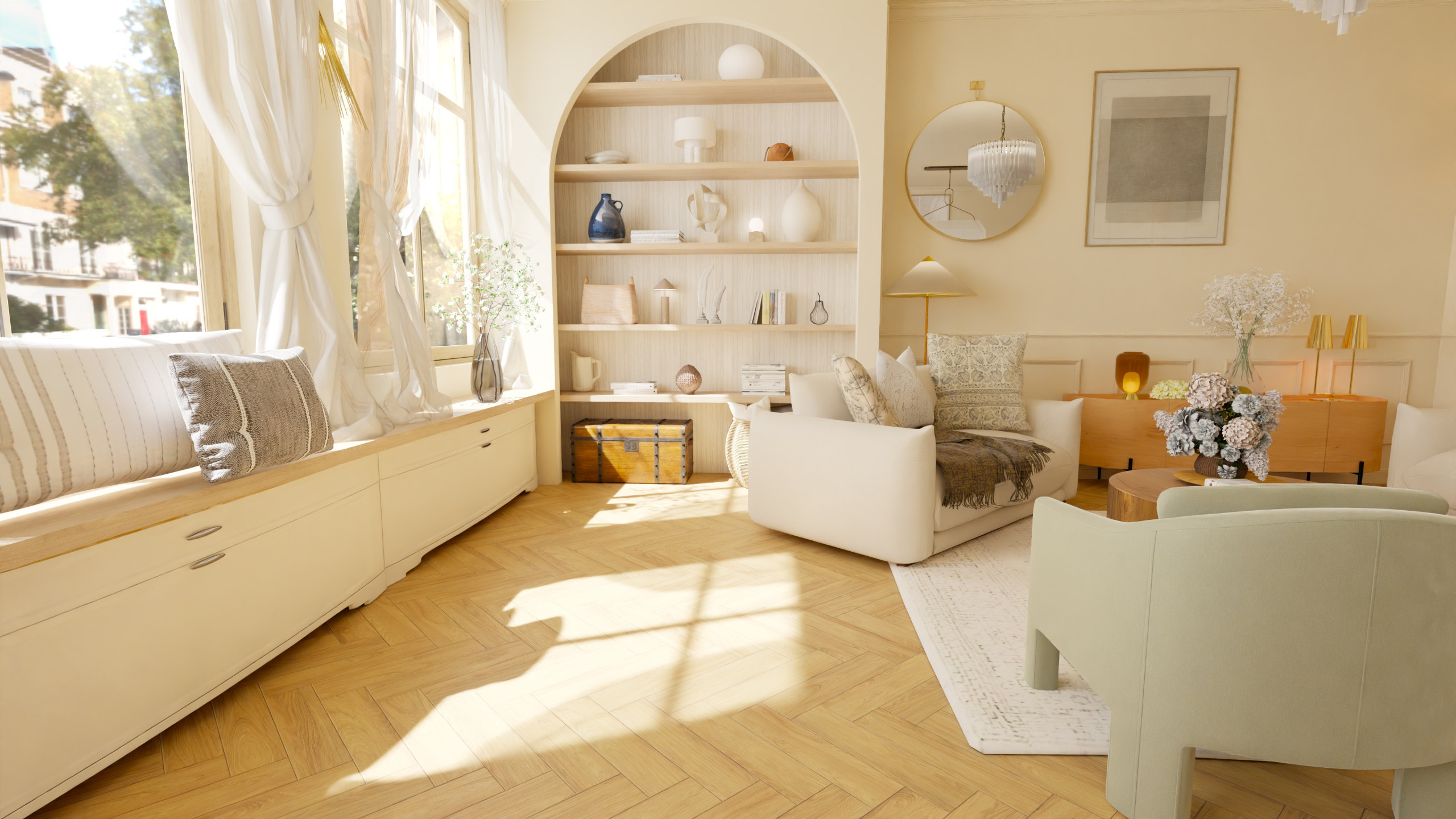 Décoratrice d’intérieur Paris 1er – Aménagement appartement Paris classique chic