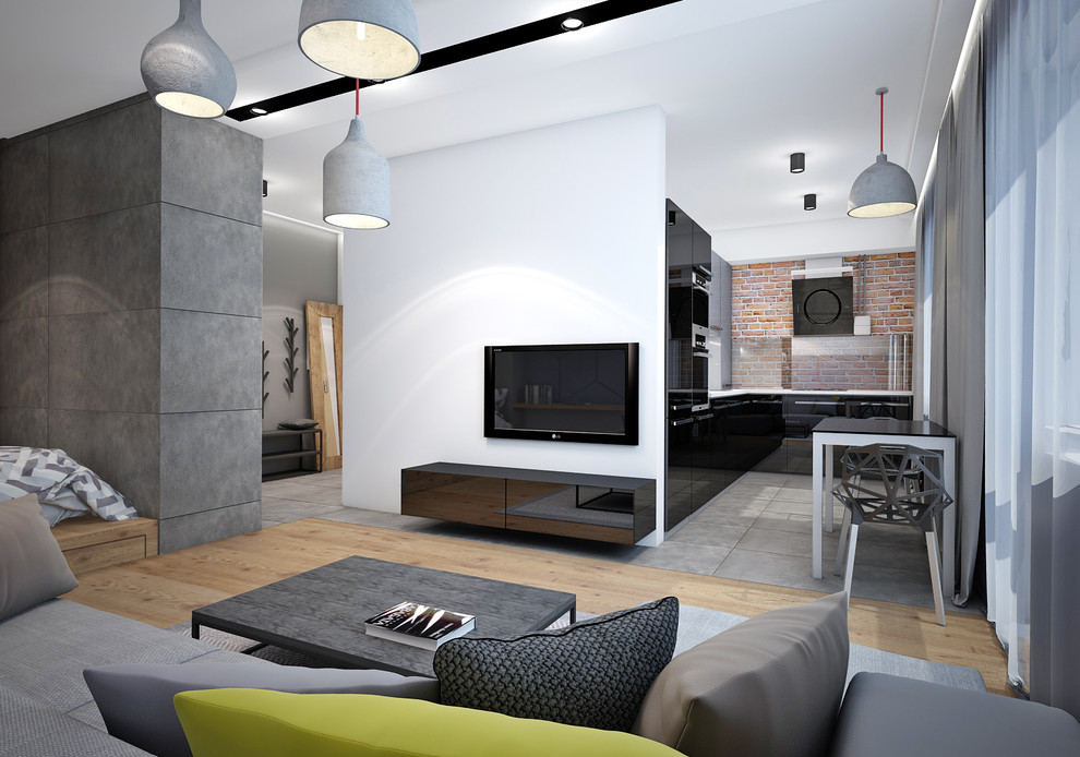 Интерьер однокомнатной квартиры в современном стиле