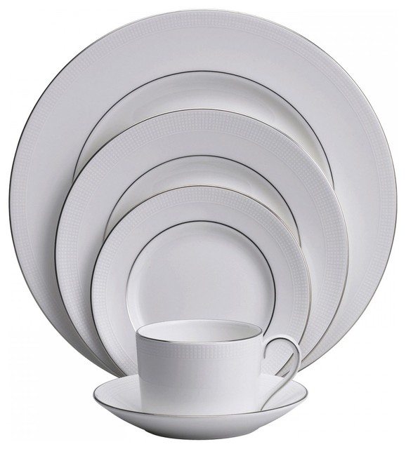 Vera Wang Blanc Sur Blanc 40Piece China Set Transitional