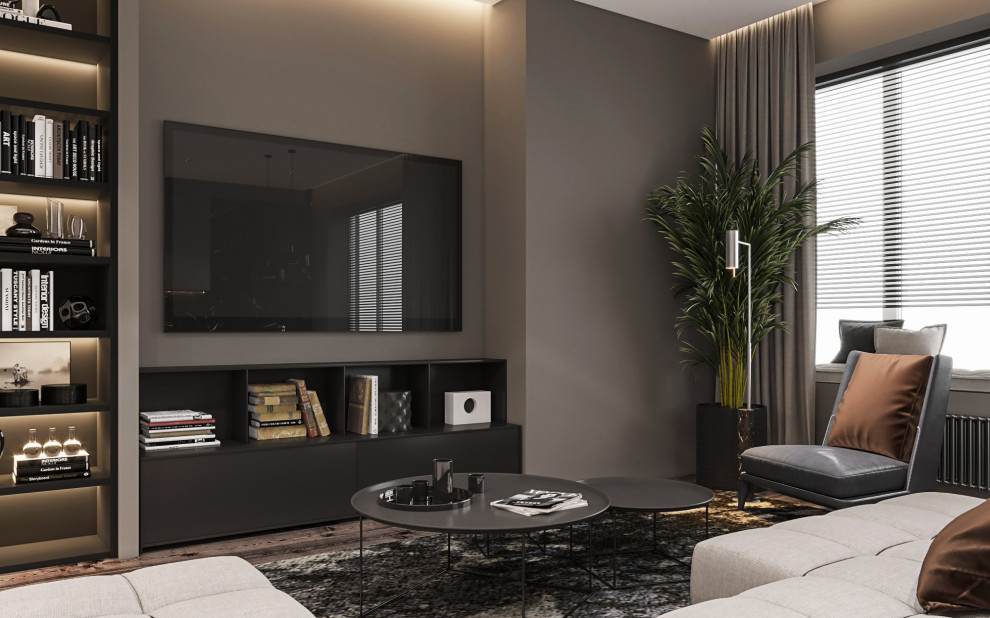 ЖК " Символ" -гостиная для молодого мужчины