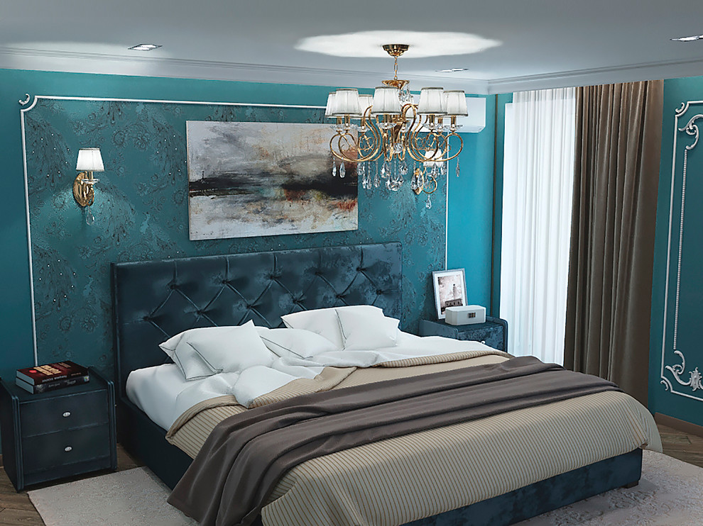 Спальная с гардеробом и кабинетом