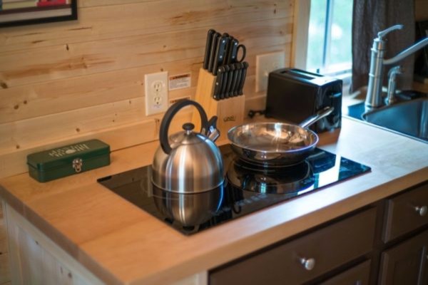 Mountain style kitchen photo in Austin