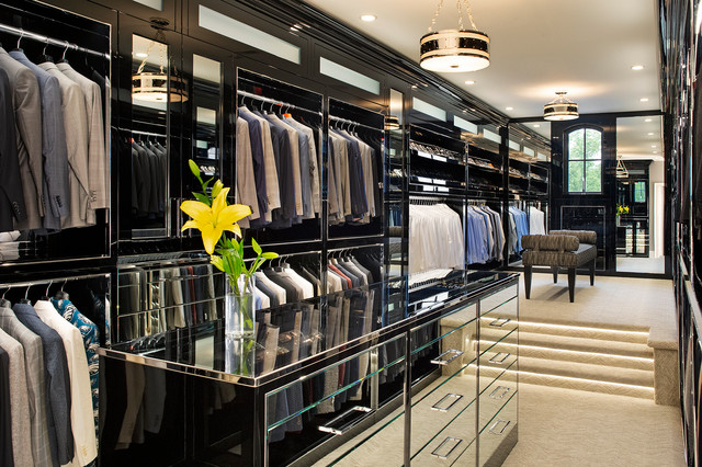 Sleek Men's Dressing Room - Contemporary - Closet - Philadelphia - by ...