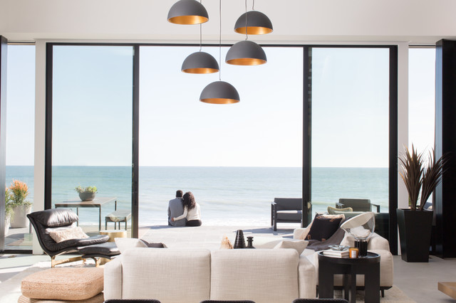 Beach contemporary-vardagsrum