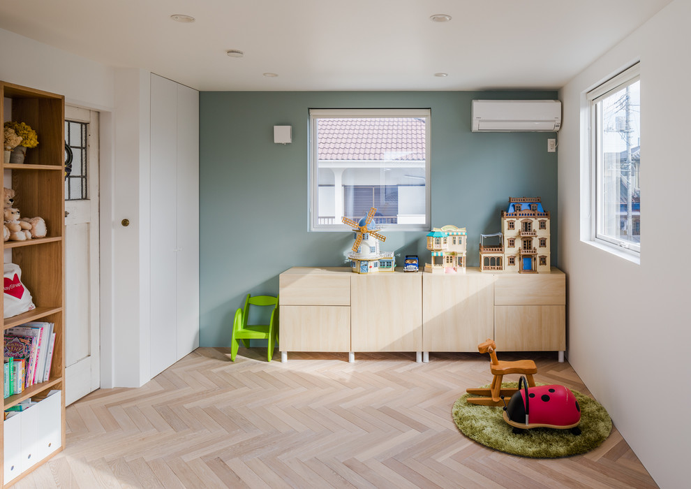 Design ideas for a scandinavian kids' room in Other.