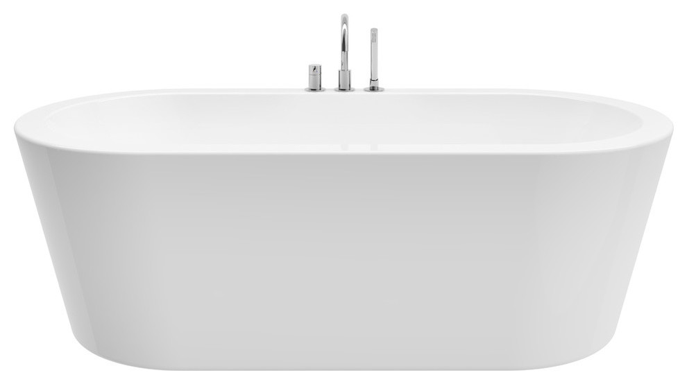 Una 71" Freestanding Tub With Faucet