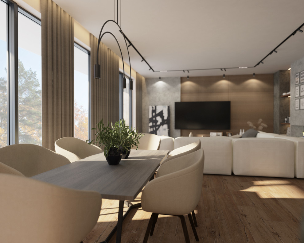 Интерьер квартиры с террасой, на Крестовском острове.