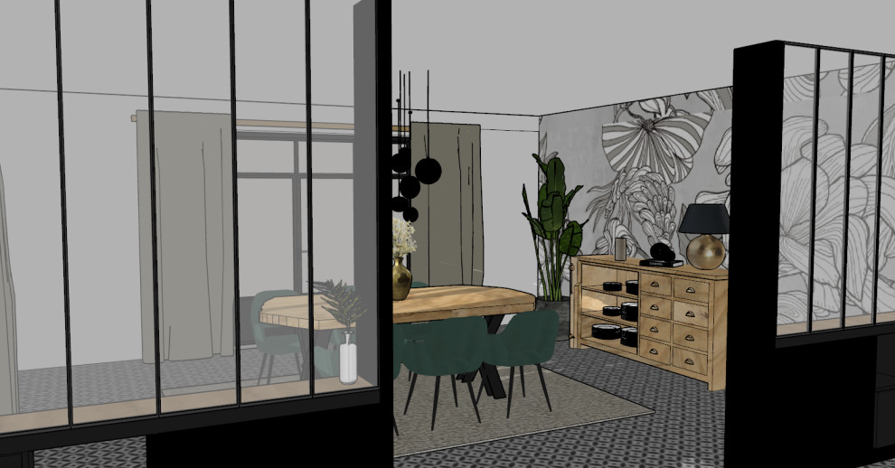 Agencement & décoration cuisine et salle à manger (3D)