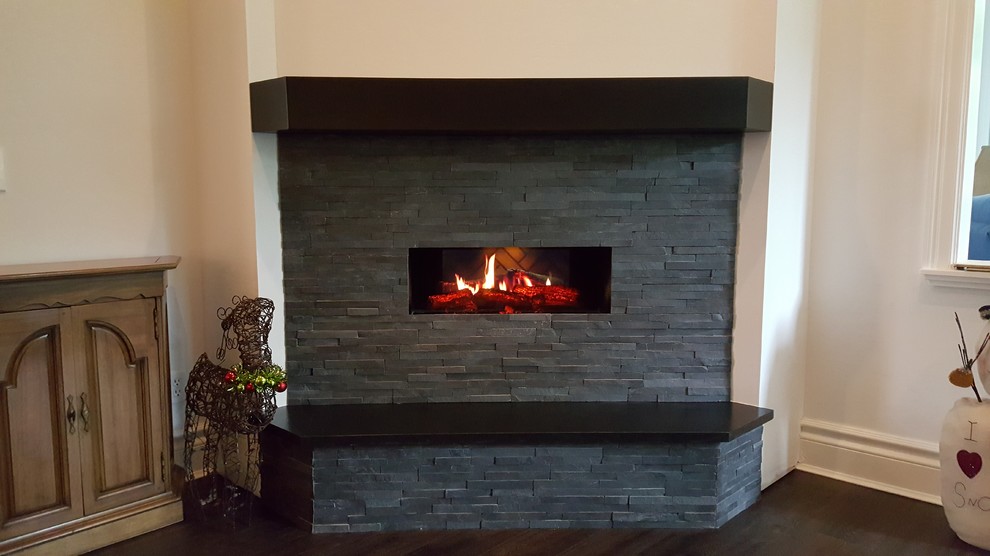 Indoor Contemporary Fireplaces Transitional Family Room Nashville