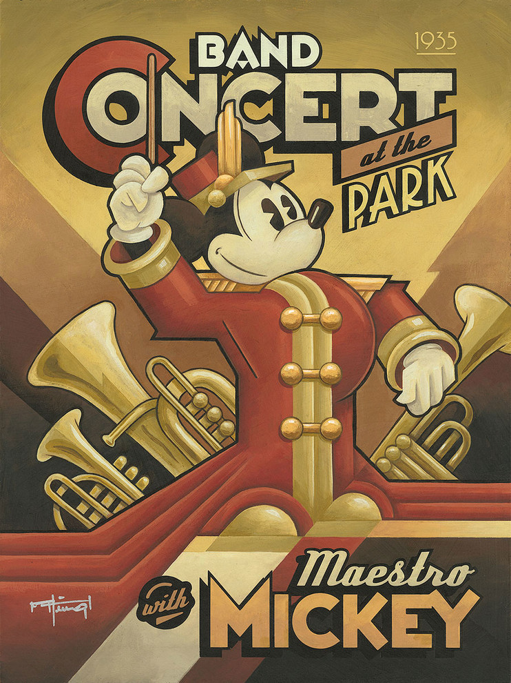 Disney Fine Art Maestro Mickey's Band Concert by Mike Kungl