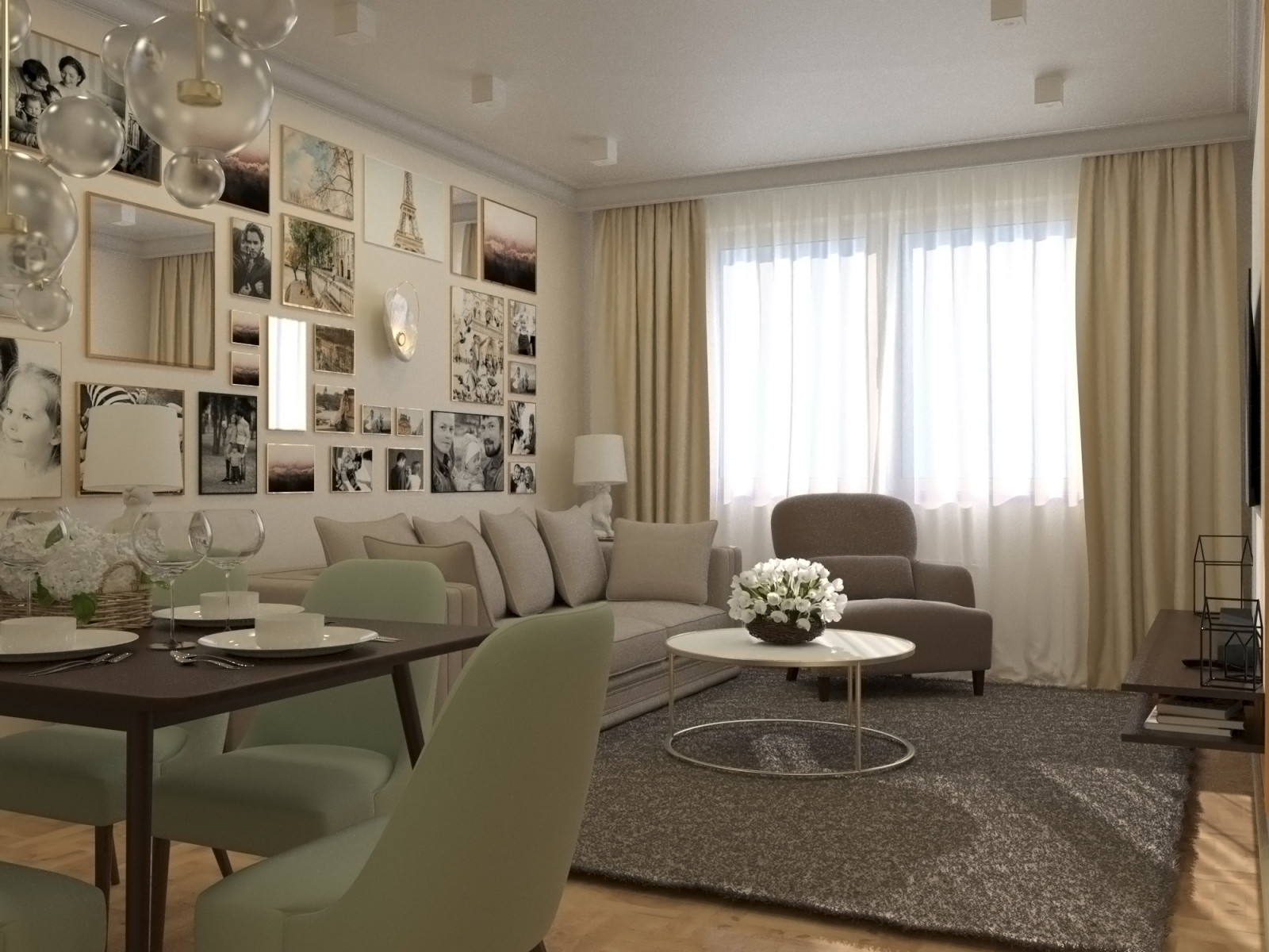 Гостиная-столовая