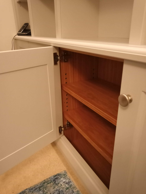 Built in bookcases, Upton Saint Leonards klassisk-dagligstue