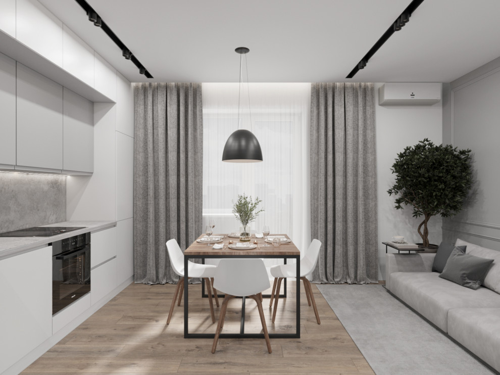 Студия в черно-белых тонах