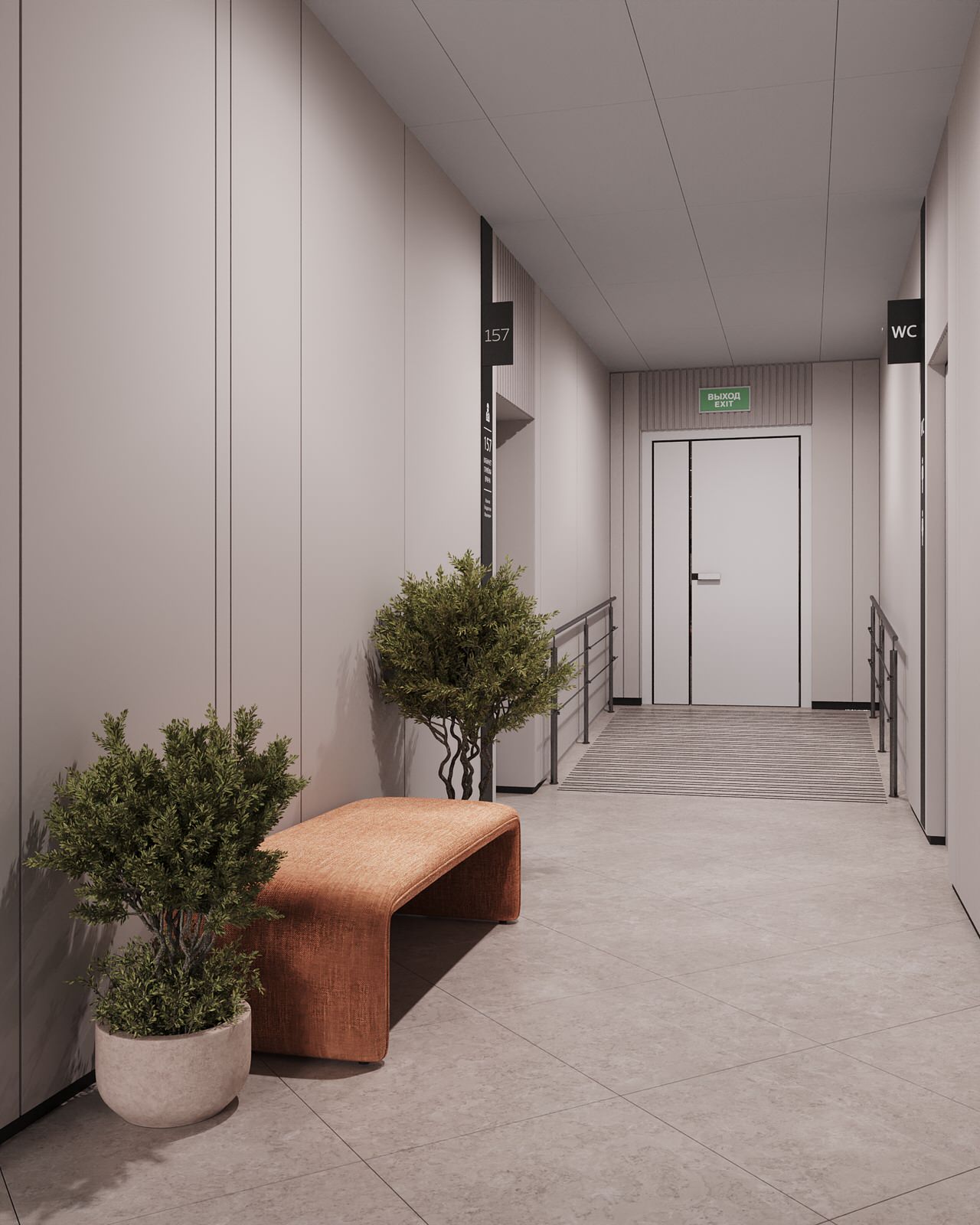 Медицинский центр "Аэрофлот". Коридор