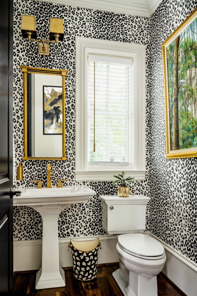 Powder Room gone wild - Transitional - Powder Room - Charlotte - by ...