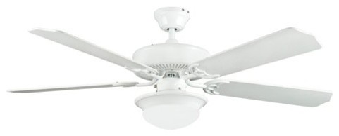 52" Heritage Fusion Ceiling Fan, White