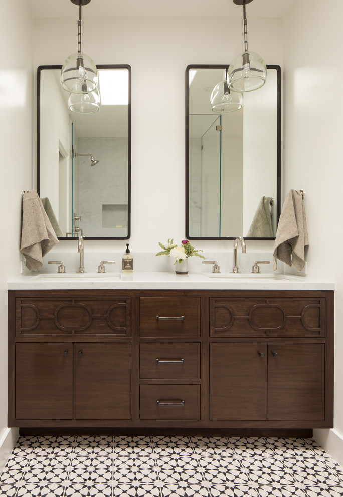 Inspiration for a mediterranean bathroom remodel in San Francisco
