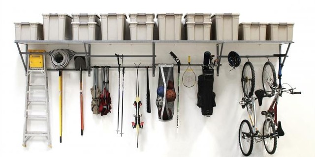 Monkey Bar Garage Storage traditional-car-porch