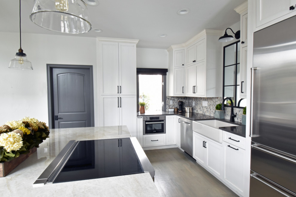 Inspiration for a transitional kitchen remodel in Denver