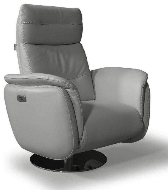 Melita Allegro Power Recliner Chair, Battery Pack, Light Gray