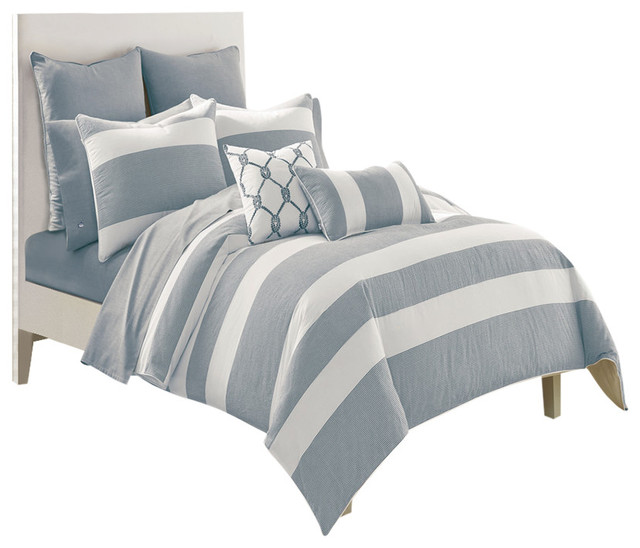 Southern Tide Breakwater King Nautical Navy Comforter Set