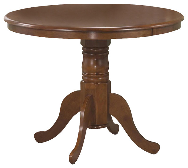 Coaster Brannan 40 Round Single Pedestal Dining Table In Maple Coaster Brannan 40 Round Single Pedestal Dining Table In Maple Finish