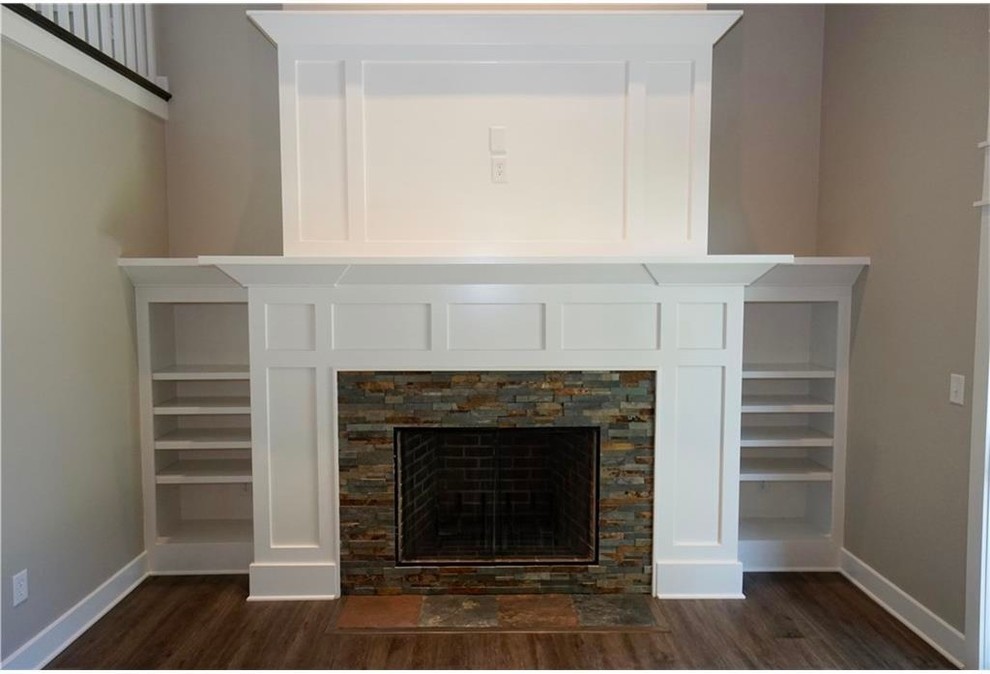 Custom Fireplace with built-ins
