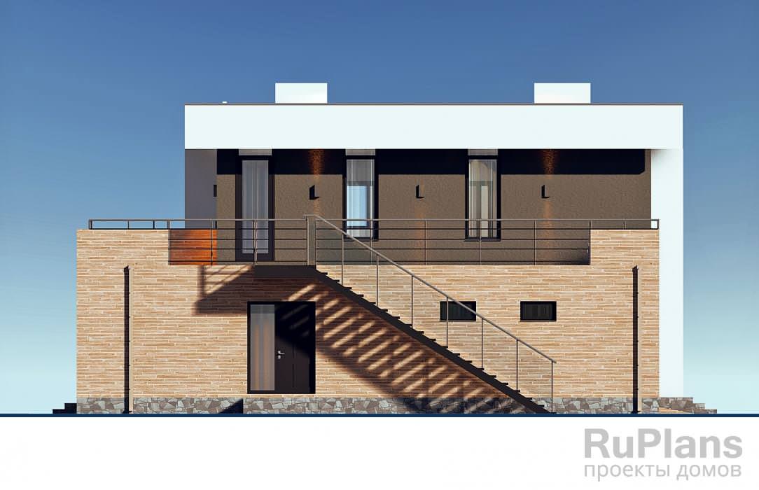 Rg6362 - Двухэтажный дом с гаражом и эксплуатируемой кровлей