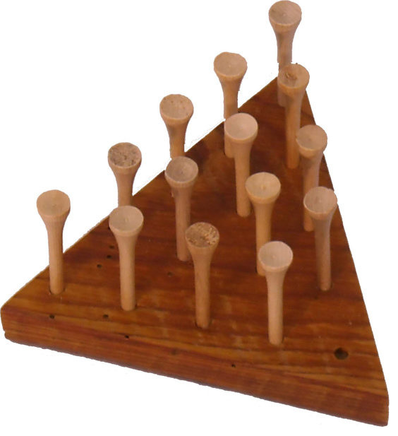 Peg Jump Game By The Rusted Nail Rustic Board Games And Card Games