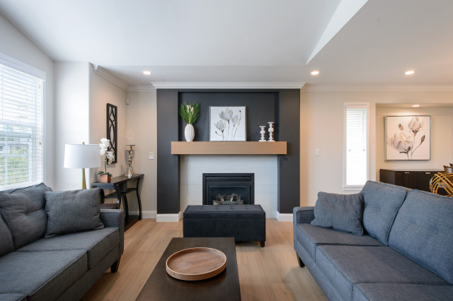 Living Room with Fireplace contemporary-living-room