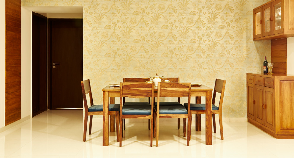 Inspiration for a contemporary dining room in Pune.