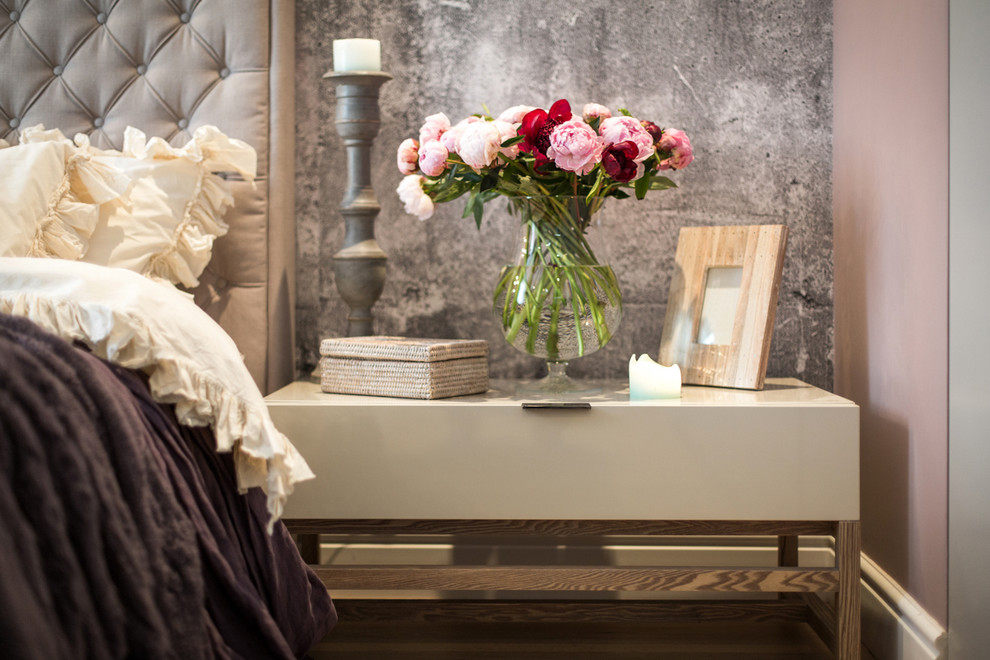 Peonies. Felt. Сoncrete.