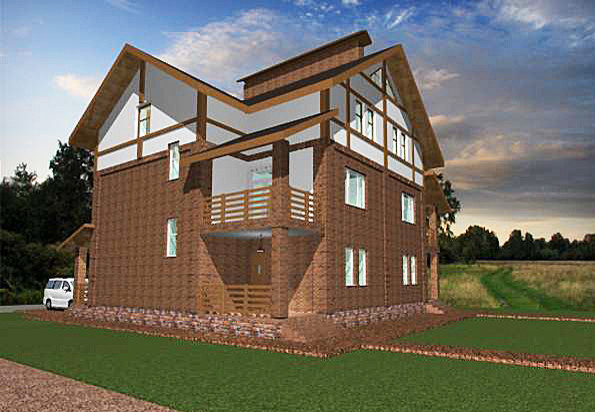 Сблокированный жилой дом с гаражом