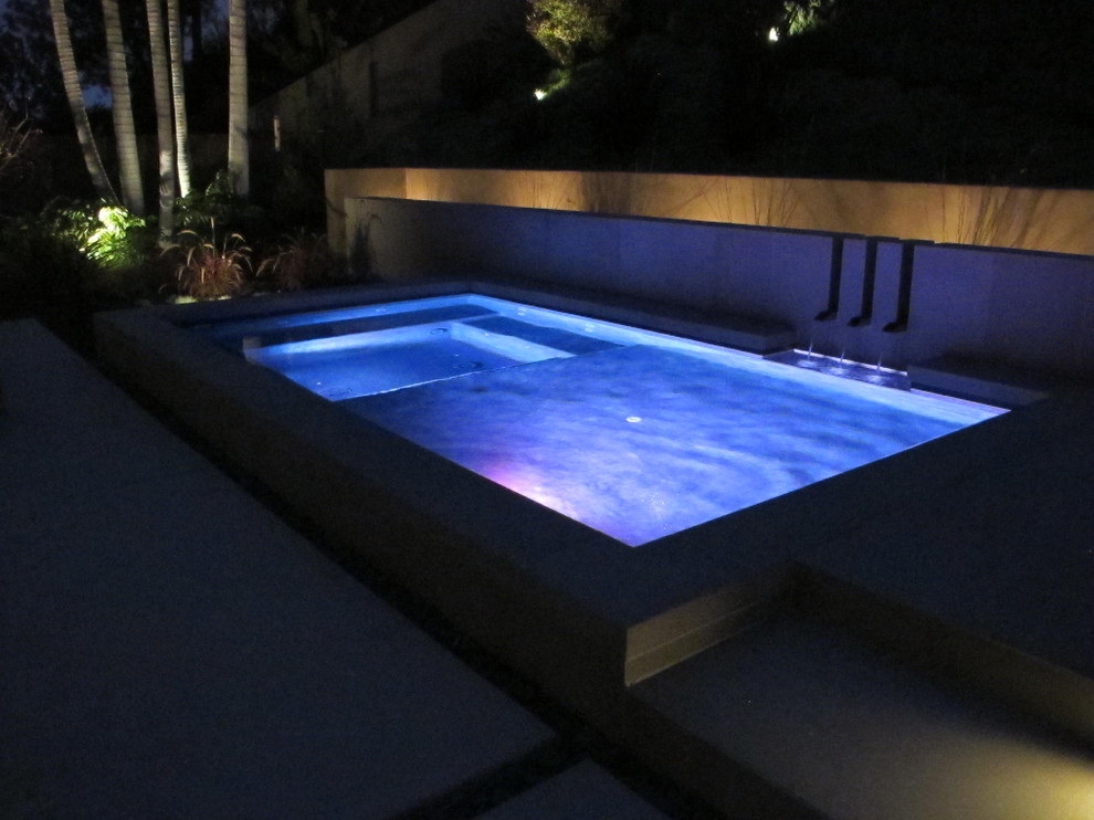 Contemporary pool in San Diego.