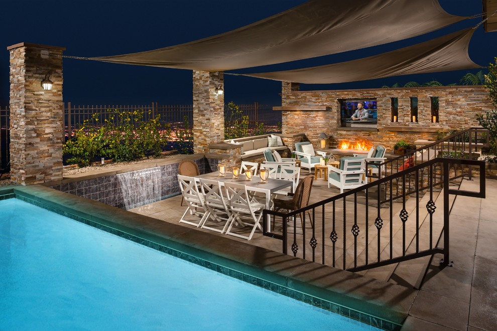 This is an example of a pool in Las Vegas.