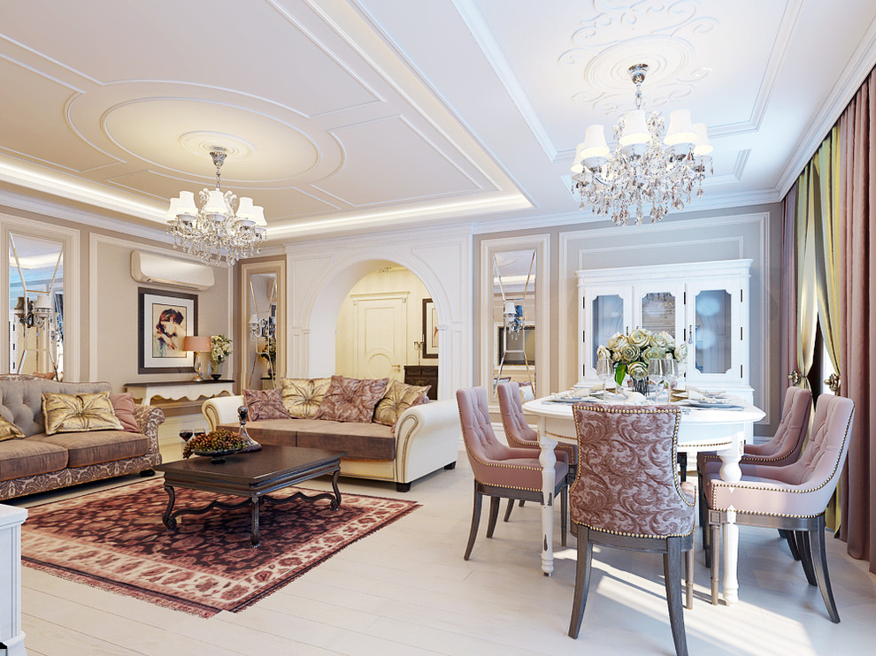 Интерьер индивидуального жилого дома в стиле неоклассика