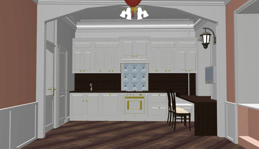 Английский колониальный. Дизайн-проект квартиры в историческом доме 1890 года на