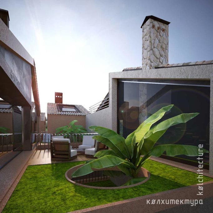 Туристический поселок. Адриатическое побережье.