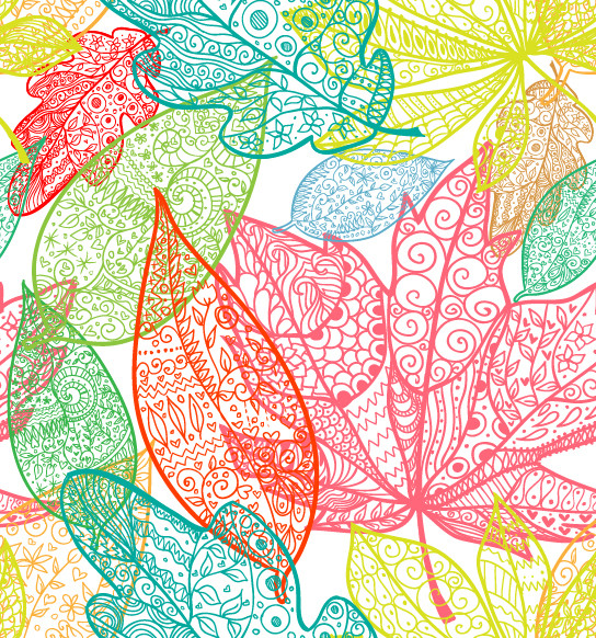 Leaves Wallpaper - Wallpaper - by Limitless Walls