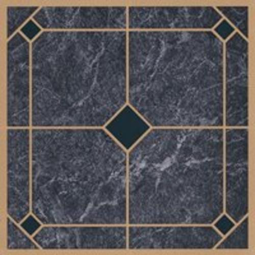 Mintcraft CL2002 Vinyl Floor Tile, Blue/Gold Contemporary Wall And
