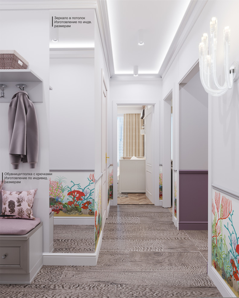 Дизайн-проект 2-х комнатной квартиры 55 м2, в неоклассическом стиле