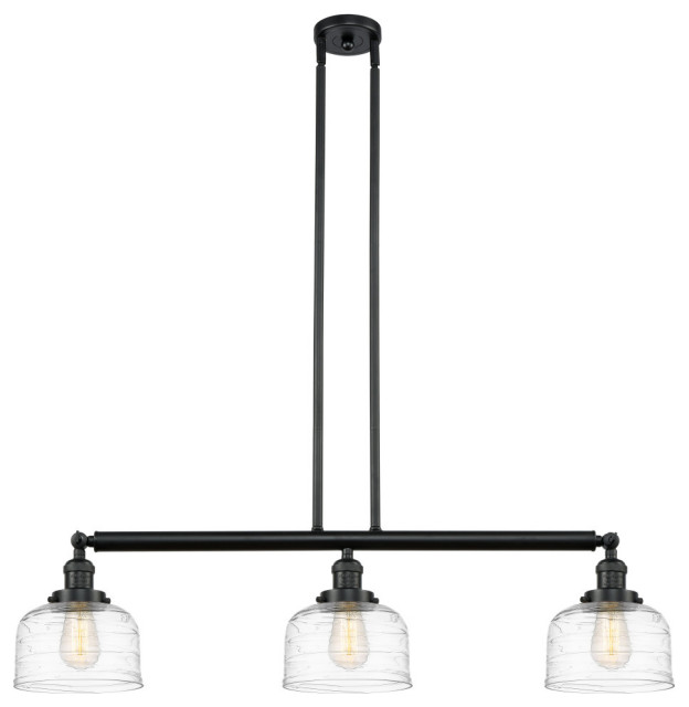 Innovations Bell LED Large Island Light 213-BK-G713-LED, Matte Black ...