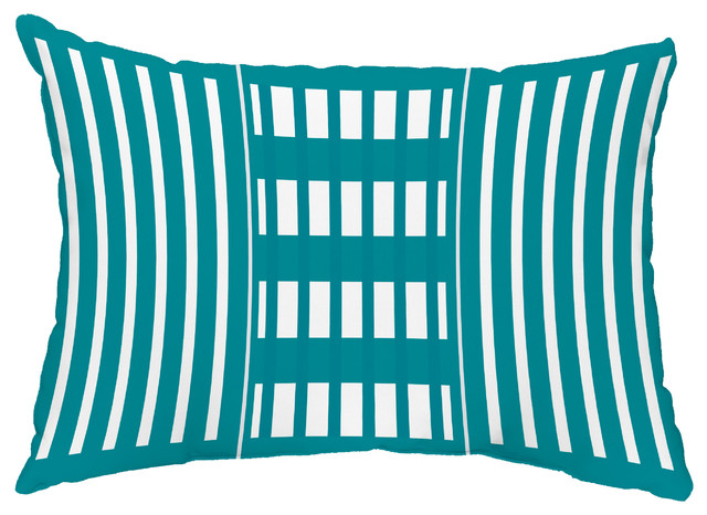 Beach Blanket 14 X20 Decorative Stripe Outdoor Pillow